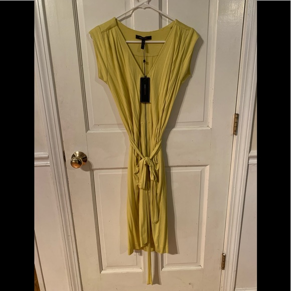 BCBGMAXAZRIA Yellow Zipper Front Dress - Picture 2 of 10